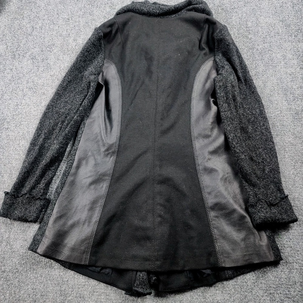 Vex Women's M Black Ruffle Asymmetrical‎ Jacket Whimsigoth Dark Fairy Witchy Y2K - Picture 11 of 16